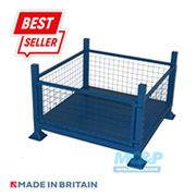 Metal/Steel Stillage (Pallet) with Mesh Sides and Detachable Front 3 thumb