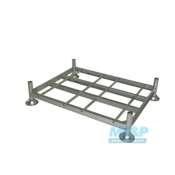 Galvanised Metal/Steel Post Stillage (Pallet) with Demountable Legs 2